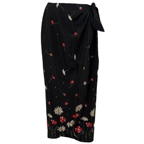 Vintage Rampage Floral Wrap Maxi Skirt - Picture 3 of 7